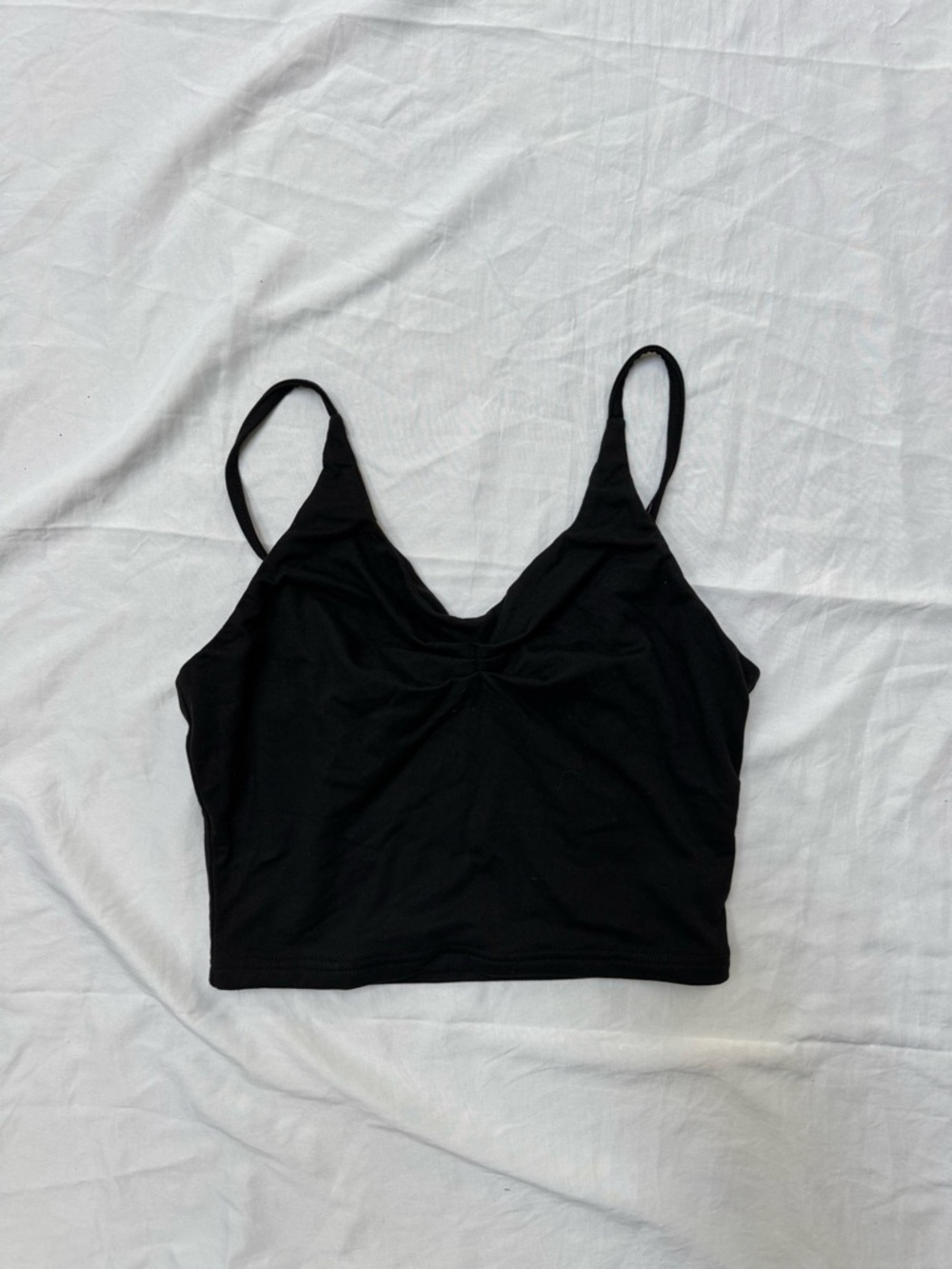 Black Stretch Knit Tank Top